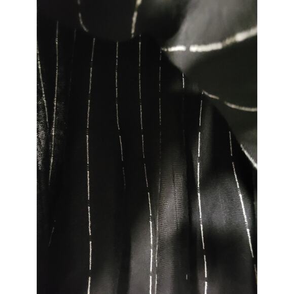 Teen Women Candies Thick Black White Ribbed Gathered Above Knee Mini Skirt Small - Picture 4 of 7